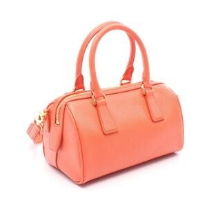Prada SAFFIANO LUX Handbag Leather Orange